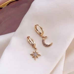 Star and Moon Earrings